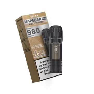 Cartus Vapebar PRO 980 pufuri 20mg - Nutty Tobacco