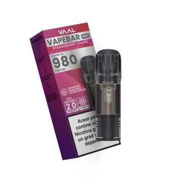 Cartus Vapebar PRO 980 pufuri 20mg - Strawberry Grape