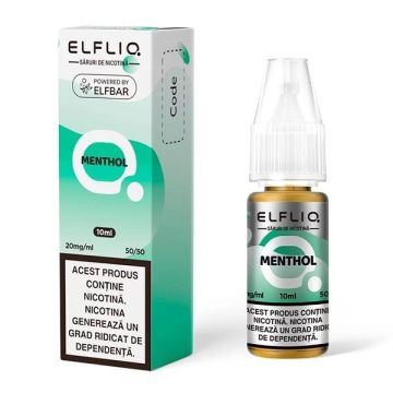 Lichid ELF BAR ElfLiq Salt 10ml 20mg - Menthol