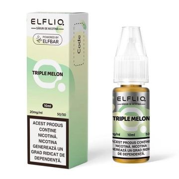Lichid ELF BAR ElfLiq Salt 10ml 20mg - Triple Melon