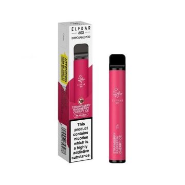 Kit Elf Bar Vape Pen 600 pufuri - Strawberry Raspberry Cherry Ice
