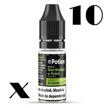 Pachet 10 X Shot Nicotina e-Potion 10ml - 20mg - 70VG-30PG