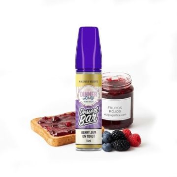 Lichid Longfill Dinner Lady Dessert 14ml - Berry Jam On Toast